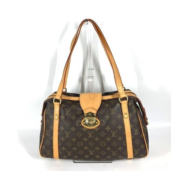 LOUIS VUITTON  Monogram Stresa PM Shoulder Bag Tote Bag Brown - Picture 1 of 16